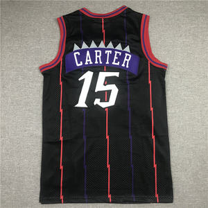 Ropa de <span class=keywords><strong>Baloncesto</strong></span> Americana al por Mayor # 15 Vince Carter <span class=keywords><strong>Camiseta</strong></span> bordada de los Toronto <span class=keywords><strong>Raptors</strong></span> para hombre - Product Image 3