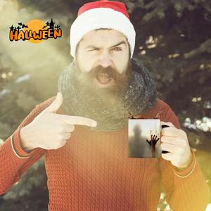 Halloween Coffee Cup350ml cambia colore Zombie ceramica Horror tazza con manico novità regalo per mamma papà e <span class=keywords><strong>amici</strong></span> riutilizzabili - Product Image 6