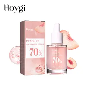 Hoygi Soins de la peau coréens Produits de beauté Sérum hydratant éclaircissant pour le visage Sérum de soin de la peau à la pêche 70 niacine