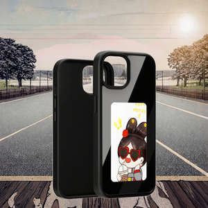 Aermy Ốp điện thoại thông minh NFC E-Ink tự làm ốp bảo vệ chống rơi bốn màu với bảo vệ màn hình PU cho iPhone 16/17 Pro Max - Product Image 1