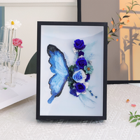 Cadre photo carré pour rose éternelle, nouveau design, pour la maison, le bureau ou la décoration murale de Noël