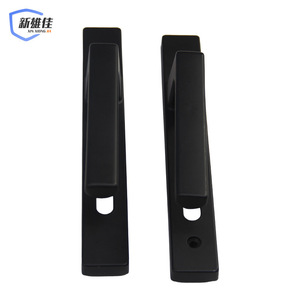 Poignée de porte en alliage d'aluminium type 85, simple point de fixation, pour portes en verre et PVC, montage en surface, ambidextre - Product Image 1