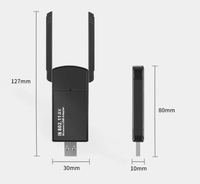 Custom pabrik Driver 1800Mbps USB 3.0 Wifi 6 USB Dongle adaptor nirkabel kartu jaringan