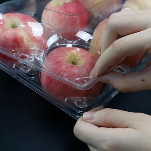 Bandeja Desechable para Frutas con Tapa, Caja de Plástico para Empacar Manzanas, Contenedor de Calidad Alimentaria para Llevar Frutas - Product Image 5