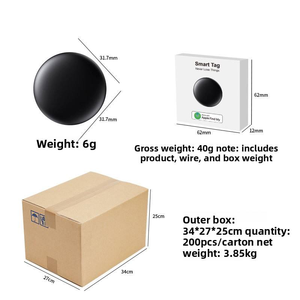 Traceur Bluetooth de haute qualité compatible avec la fonction Localiser pour la localisation des animaux de compagnie, des clés et le suivi des bagages - Product Image 5