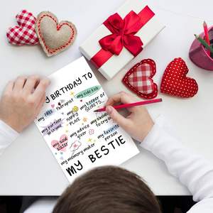 Tarjeta <span class=keywords><strong>de</strong></span> <span class=keywords><strong>Cumpleaños</strong></span> <span class=keywords><strong>de</strong></span> Alta Calidad <span class=keywords><strong>para</strong></span> Mejores Amigas, Hermanas y Amigas, Regalo <span class=keywords><strong>de</strong></span> Papel <span class=keywords><strong>para</strong></span> un Feliz <span class=keywords><strong>Cumpleaños</strong></span> - Product Image 3