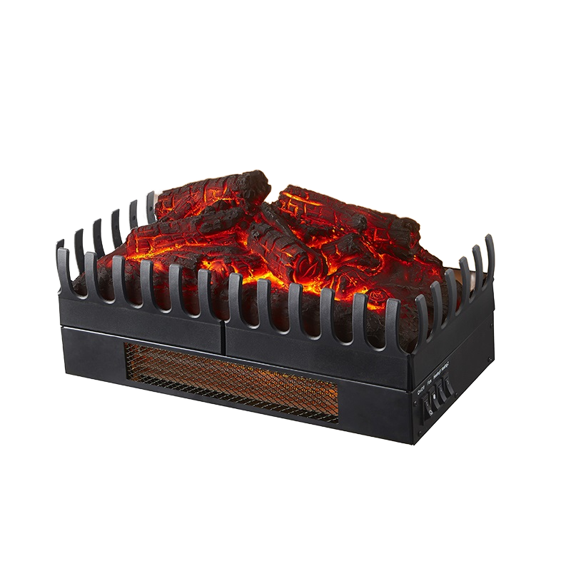 EU Fashion Style Electric Fireplace Log Set Insert Heater Adjustable Thermostat Remote Controlled Freestanding 10-15 Sqm Heating