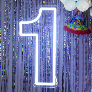 Toptan özelleştirilmiş numarası Neon burcu akrilik işareti Led kayan yazı harfler düğün doğum günü partisi için Neon ışıkları - Product Image 1
