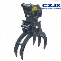 Accessoire d'excavatrice, grappin à bois rotatif hydraulique à 360 degrés