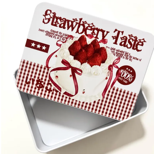 Noël personnalisé vide de qualité alimentaire décoré numéro de rêve gâteau Mooncake antiadhésif boîte en fer blanc gâteau boîte en fer blanc avec couvercle - Product Image 1