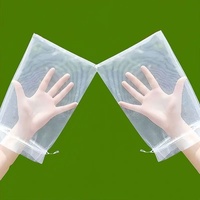 50 Stuks Anti-Vogel Fruitbescherming Mesh Netting Zakken 12x8 Anti-Uv Pe Materiaal Voor Tuinplanten Fruit Bloemen