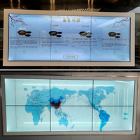 Vitrine numérique interactive 4K 3D LCD transparente pour magasin de détail avec écran tactile et avatar IA