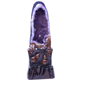 Natural Amethyst <strong>Geode</strong> <strong>Crystals</strong> Healing Amatiste Stones Large Quartz <strong>Cluster</strong> for Sale - Product Image 4