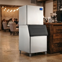 Machine à glaçons pour revendeur d'équipements de restauration, machine à glaçons pour marché aux poissons, 230V, machine à glaçons commerciale compacte NES-350C-P
