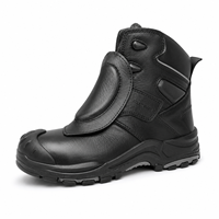 Chaussures de sécurité diélectriques MaxiTough 18KV en cuir pleine fleur avec embout en fibre de verre, résistantes à la perforation et à la chaleur, bottes de travail industrielles mi-montantes
