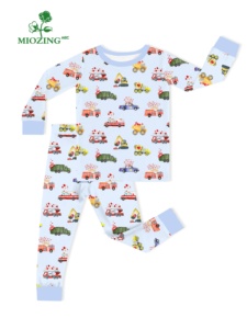 Miozing - Conjuntos <span class=keywords><strong>de</strong></span> Pijamas <span class=keywords><strong>de</strong></span> Manga Larga al por Mayor, 180 g/m², Pijamas <span class=keywords><strong>de</strong></span> Bambú para Bebé, Suaves y Elásticos, OEKO-TEX - Product Image 2