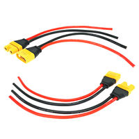 Conector de Cable Macho-Hembra Amass AS150U-F con Cubierta de Malla Tejida de 8AWG para Drones FPV Multirrotor de Gran Carga