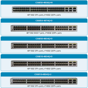 สวิตช์ CE6820S-48S6CQ สำหรับองค์กรใหม่ (48*10G SFP + QSFP28 6*100G ไม่มีพัดลมและโมดูลไฟฟ้า) สลับอีเธอร์เน็ต Enterprise S - Product Image 5