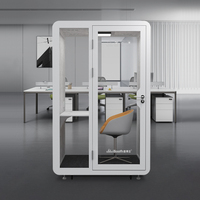 Cabine de réunion acoustique portable et privée, cabine téléphonique amovible pour studios, bureaux, bâtiments, studio de travail insonorisé