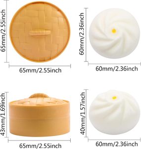 Jouet Kawaii Surprise Sourire Boîte Mystère Colorée Virale Géante Scintillante Mini Dumpling Squishy - Product Image 3