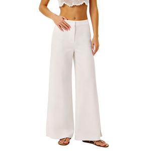 <span class=keywords><strong>Pantaloni</strong></span> Palazzo da Donna a Vita Alta <span class=keywords><strong>con</strong></span> Spacco Laterale, Gamba Larga, Chiusura <span class=keywords><strong>con</strong></span> Zip, Casual, da Ufficio, a Zampa, Lunghi - Product Image 4