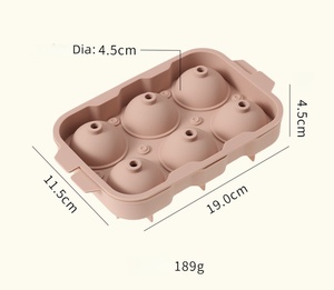 Moule à glaçons ronds, parfait pour les cocktails au whisky, la nourriture pour bébés, réutilisable pour la préparation de boissons, la préparation des repas, le refroidissement du vin - Product Image 5