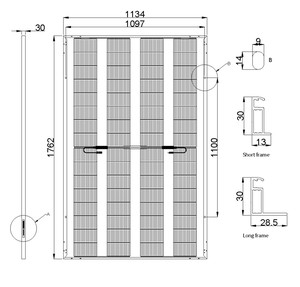 Agri PV <span class=keywords><strong>Module</strong></span> 290W 32% minh bạch khu vực tạo ra năng lượng sạch năng lượng mặt trời bảng điều khiển <span class=keywords><strong>295W</strong></span> 300W bảo quản không gian cho nông nghiệp hoặc chăn nuôi - Product Image 4