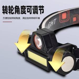 Faro LED con luz COB, alcance de 50-100M, recargable por USB, para acampar, senderismo, buceo, pesca nocturna - Product Image 4
