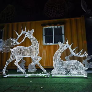 3D LED Décoration de Noël extérieure PVC Renne <span class=keywords><strong>Cerf</strong></span> Motif Lumière IP65 pour les mariages et décoration de vacances - Product Image 3