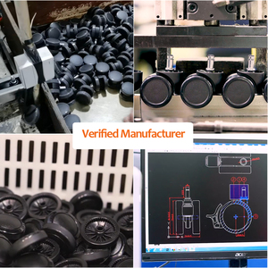 OEM工厂静音家具配件PVC强承重锁扣现代办公椅脚轮替换轮 - Product Image 4