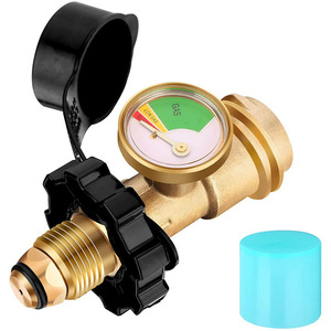 ตัวปรับแรงดันแก๊สทองเหลืองพร้อมเกจวัดแรงดัน LPG ข้อต่อเกลียว Pol เป็น Npt สำหรับใช้งานกลางแจ้ง - Product Image 5