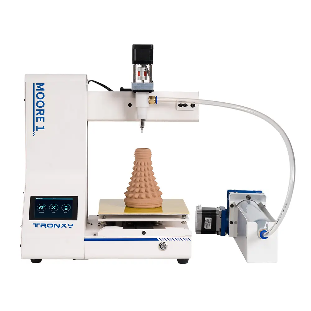 Tronxy Moore 1 clay ceramic 3d printer Moore 1 large size desktop Forming Size 180*180*180mm ceramic 3d printing machine