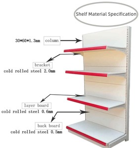Factory Custom Size Color <strong>Estantera</strong> Para Beauty Supply Gondola Shelving Metal Racks Shelves for Shop - Product Image 3