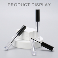 Conteneur cosmétique personnalisé en PETG transparent pour gloss et rouge à lèvres avec bouchon à vis, diamètre personnalisé, couleur personnalisée, emballage multi-capacités