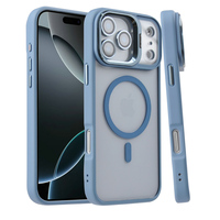 Étui magnétique transparent pour iPhone 17 Pro Max 17 Air 17 Plus – Coque de téléphone portable transparente avec cadre métallique pour appareil photo et films de protection d'objectif