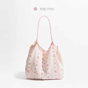 <span class=keywords><strong>Bai</strong></span> <span class=keywords><strong>Lu</strong></span> กระเป๋าช็อปปิ้งผ้าใบลายทางลายดอกไม้ขนาด10ออนซ์กระเป๋าช้อปปิ้งผ้าแคนวาสพับได้สไตล์ชายหาดดั้งเดิมจุของได้มาก10ออนซ์ - Product Image 4