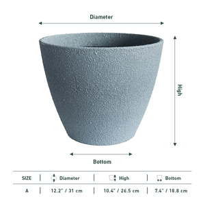 Bán Buôn Vườn Patio Trang Trí Lớn Ngoài Trời Thực Vật Chậu Nhựa Bê Tông Trồng Bê Tông - Product Image 2