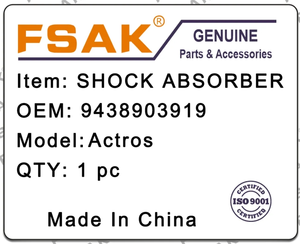 Heavy Duty Truck Cab Stoßdämpfer hinten für <span class=keywords><strong>Merceses</strong></span> Benz Actros OEM 9428900219 9428906019 9438903919 - Product Image 5
