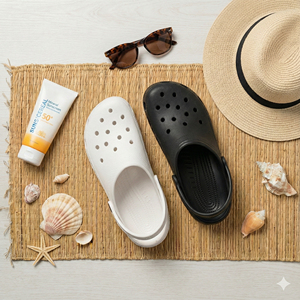 Dép Croc mùa hè <span class=keywords><strong>t</strong></span>ự làm dành cho nữ và nam, đế xuồng, đi biển, thoáng khí, kiểu đôi, dép EVA, dép lỗ - Product Image 6