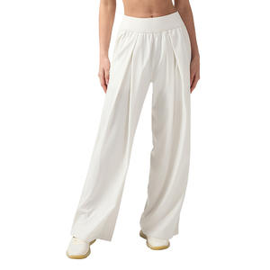 Aoyema Pantalon de sport pour <span class=keywords><strong>femme</strong></span> Pantalon de fitness slim <span class=keywords><strong>taille</strong></span> haute avec séchage rapide respirant jambe large-Pantalon de fitness <span class=keywords><strong>taille</strong></span> <span class=keywords><strong>élastique</strong></span> - Product Image 3