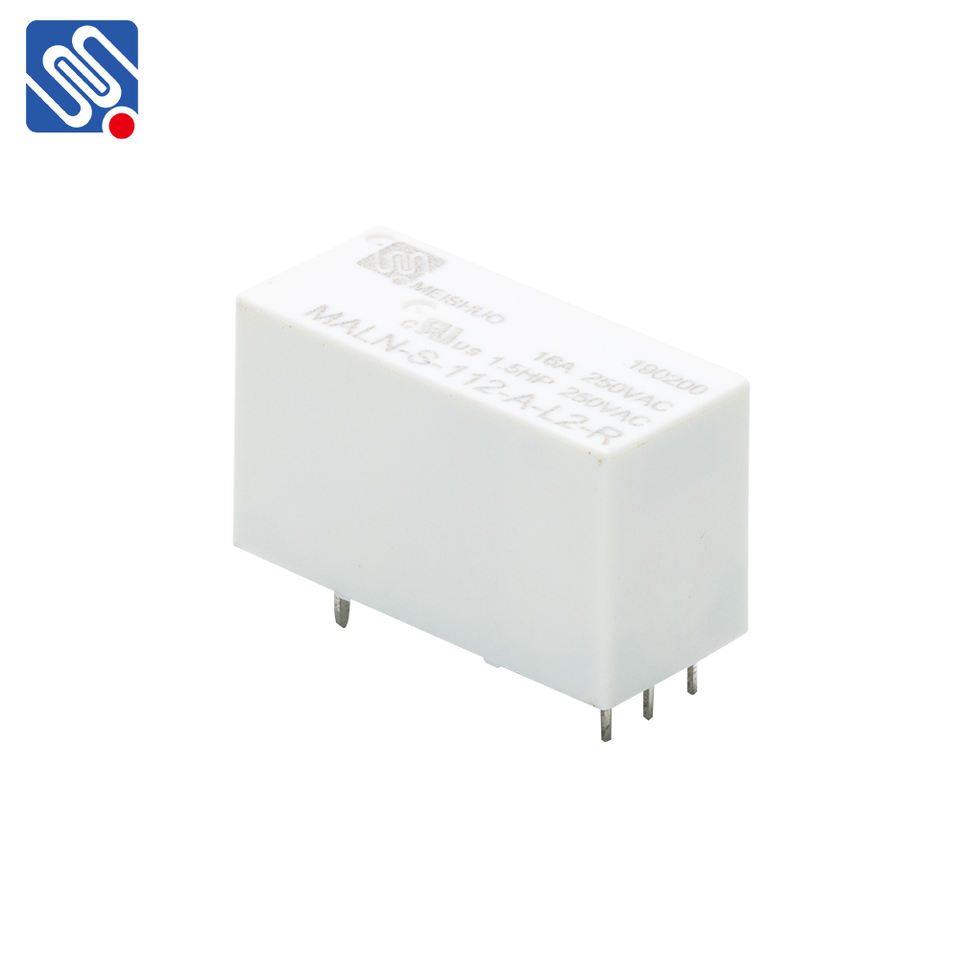 Meishuo MALN-S-112-A-L2-R Miniature 12VDC Coil Through Hole Electromagnetic Relay General Purpose SPST-NO Electric Relay