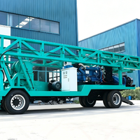 Foreuse rotative électrique pour puits d'eau de 300 m, foreuse géologique mobile et portable hydraulique pour forages de 300-1000 mm