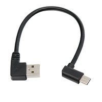 Câble de charge rapide Type-C double angle 3A - Universel pour téléphones Android, ordinateurs, transfert de données pour jeux mobiles, en cuivre pur
