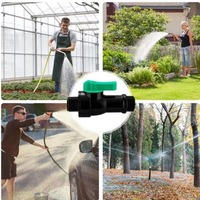 Robinet de vidange d'eau de pluie 3/4 avec levier d'arrêt en ABS pour arrosage de jardin et usage extérieur