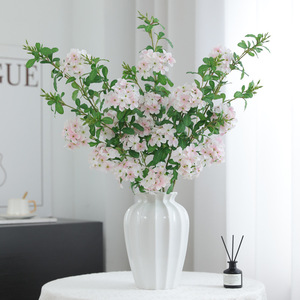 Fleur artificielle de poirier Phoenix en soie, haute simulation, pour décoration intérieure et extérieure, mariage, salon, table - Product Image 2