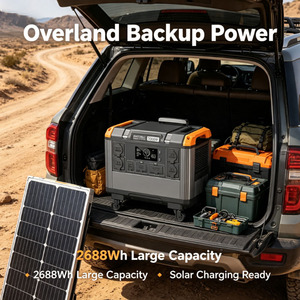 สถานีไฟฟ้าพกพา 3000W สำหรับใช้งานกลางแจ้ง 220V เครื่องสำรองไฟฟ้า (UPS)  แบตเตอรี่โซลาร์ Lifepo4 สำหรับใช้ในบ้าน - Product Image 5