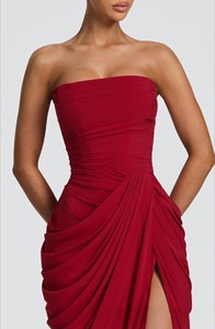 WY0603008 Nuevo Vestido Largo Bettergirl 2026, <span class=keywords><strong>Elegante</strong></span> y Sexy, Estilo Francés, Sin Tirantes, con Abertura Alta - Product Image 6