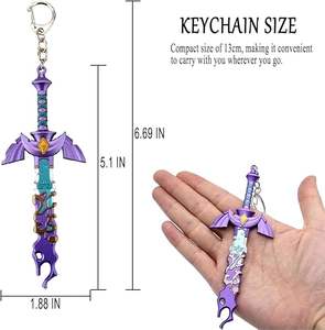 Fournisseur d'usine Tears Kingdom MasterSword Porte-clés MasterSword Porte-clés d'Épée dernier cri cool Porte-clés d'Épée Légende de Zelda - Product Image 1