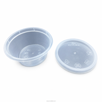 65ml 2oz Transparante PP sausbakje met deksel voor saladedressing, wegwerp condimentenbakje, magnetronbestendig, lekvrij
