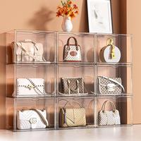 Acrylique transparent sans poussière sac affichage empilable Sneaker conteneur chaussures armoire jouet figurines Garage Kit vitrine boîte